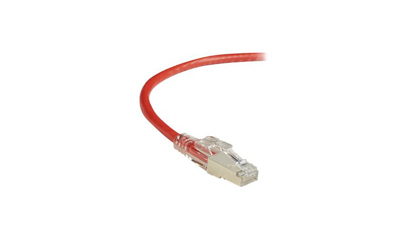 Black Box GigaBase 3 patch cable - 1 ft - red