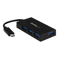 StarTech.com 4 Port USB C Hub - USB-C to 4x USB-A (USB 3.0/3,2 Gen 1 SuperSpeed 5Gbps) - USB Bus or Self Powered - BC