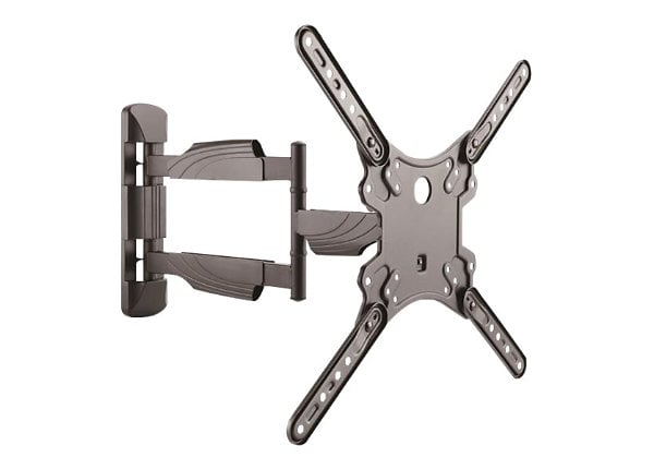Startech Com Full Motion Tv Wall Mount Bracket For 32 55 Inch Vesa Displays Fpwartb1m - Full Motion Tv Wall Mount With Cable Box Holder