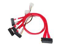 SIIG SCSI SAS Cable SFF-8484 to 4x SFF-8482 - SAS internal cable - 2.5 ft