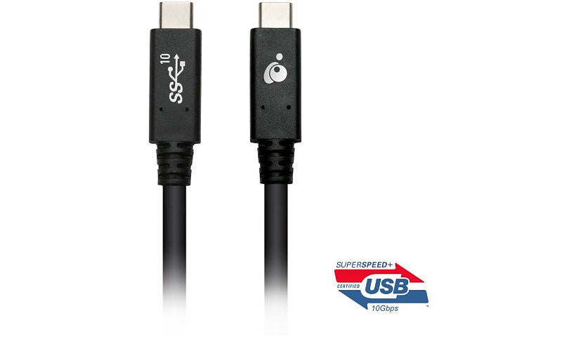 IOGEAR Smart USB-C to USB-C [USB-IF Certified] 10Gbps 3.3ft (1m) Cable with E-Marker