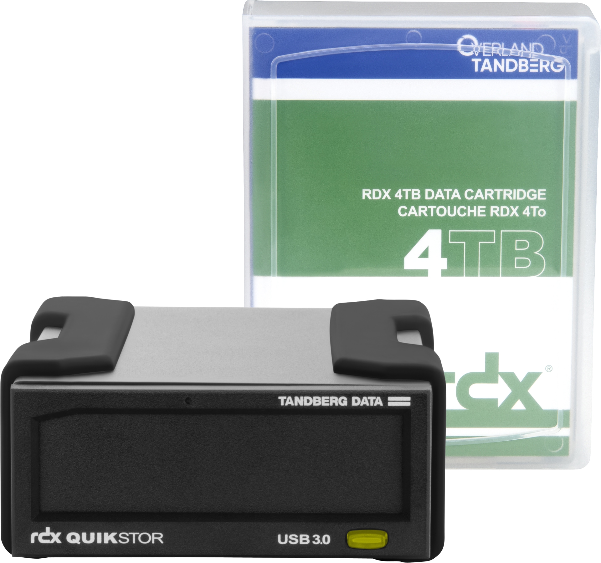 Tandberg RDX QuikStor - RDX drive - SuperSpeed USB 3.0 - external - with 4