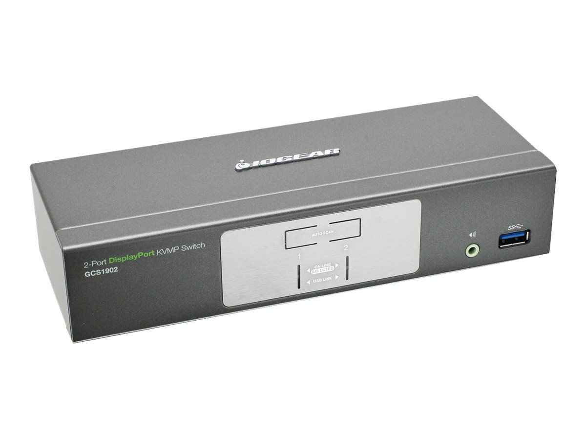 Thumbnail 2 of 6 for IOGEAR 2-Port DisplayPort KVMP Switch with USB 3.0 Hub (TAA Compliant)