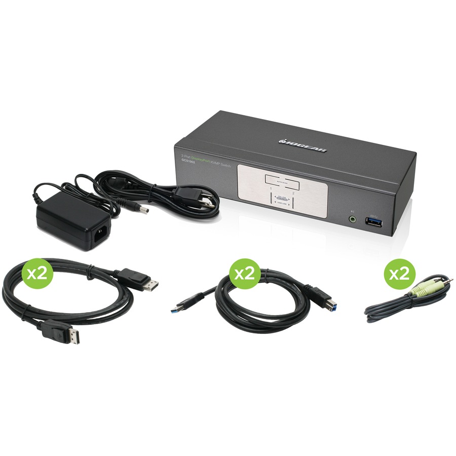 Thumbnail 6 of 6 for IOGEAR 2-Port DisplayPort KVMP Switch with USB 3.0 Hub (TAA Compliant)