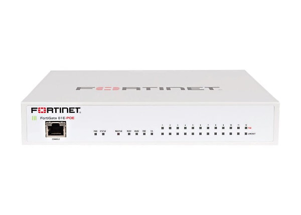 FORTINET FG-81E-POE + 1YR 8X5 FC UTM