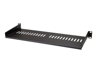 StarTech.com 1U 19" Vented Server Rack Cabinet Shelf - Fixed 7in Deep Cantilever Tray w/Cage Nuts