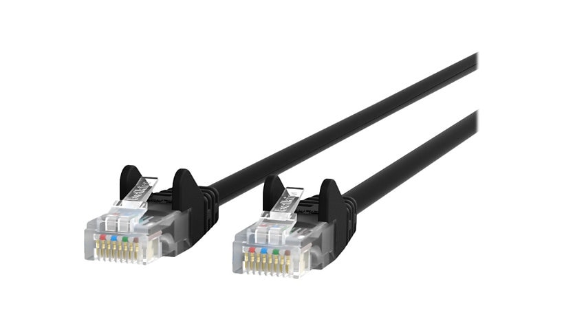 Belkin 10ft CAT6 Ethernet Patch Cable Snagless, RJ45, M/M, Black - patch cable - 10 ft - black