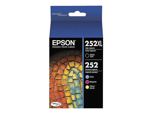 Epson 252XL Combo pack - 4-pack - XL - black, yellow, cyan, magenta - original - ink cartridge