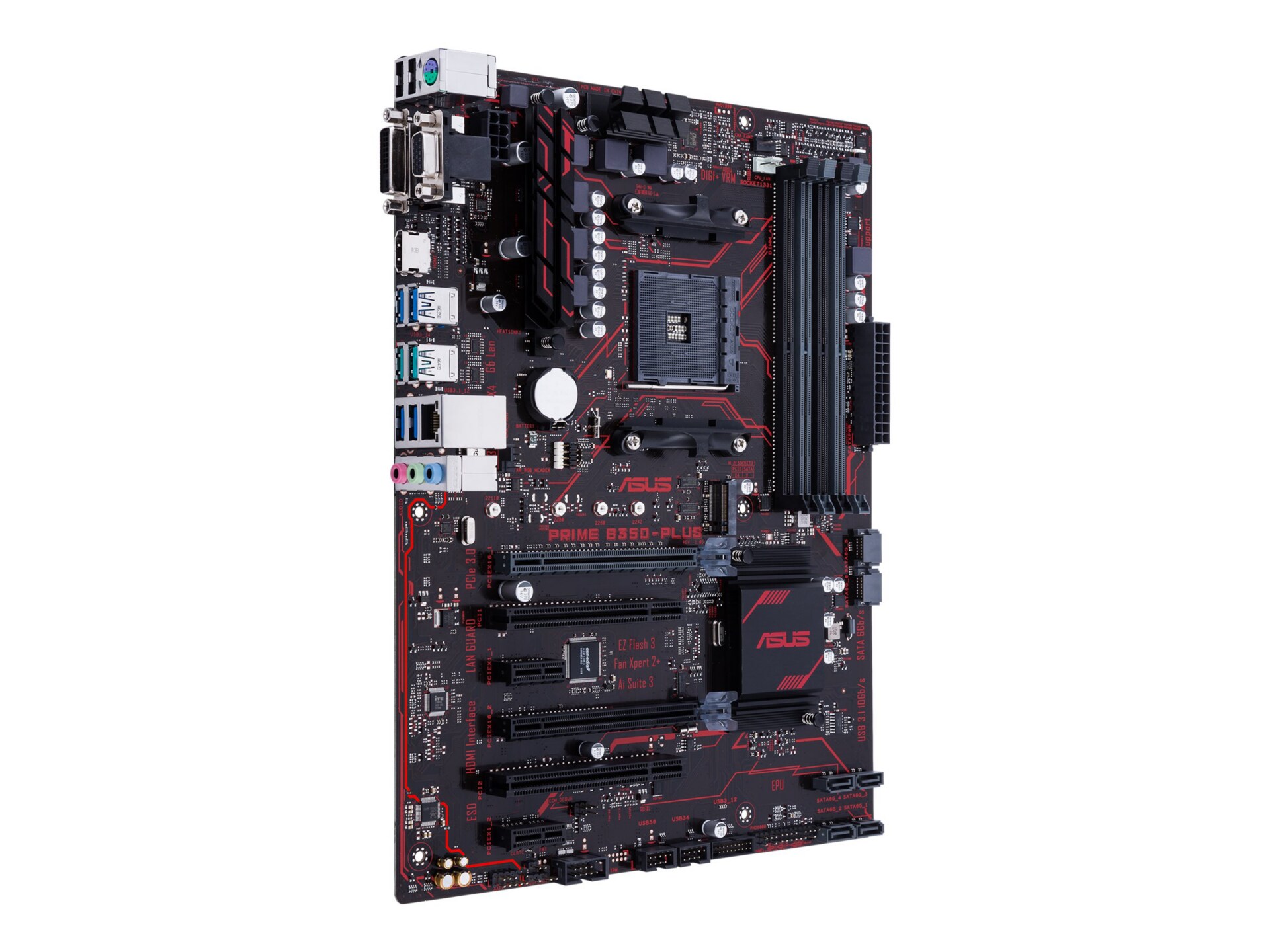 Asus PRIME B350-PLUS - motherboard - ATX - Socket AM4 - AMD B350 FCH