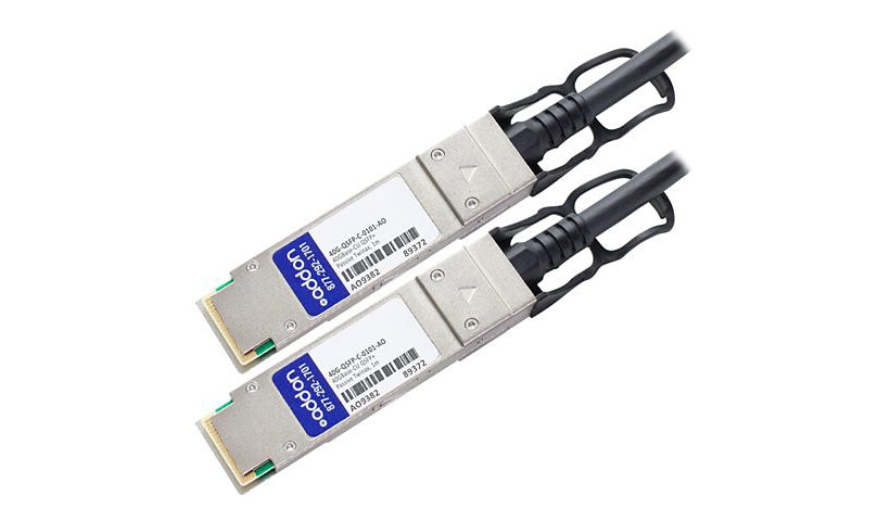 AddOn 1m Brocade Compatible QSFP+ DAC - direct attach cable - 1 m