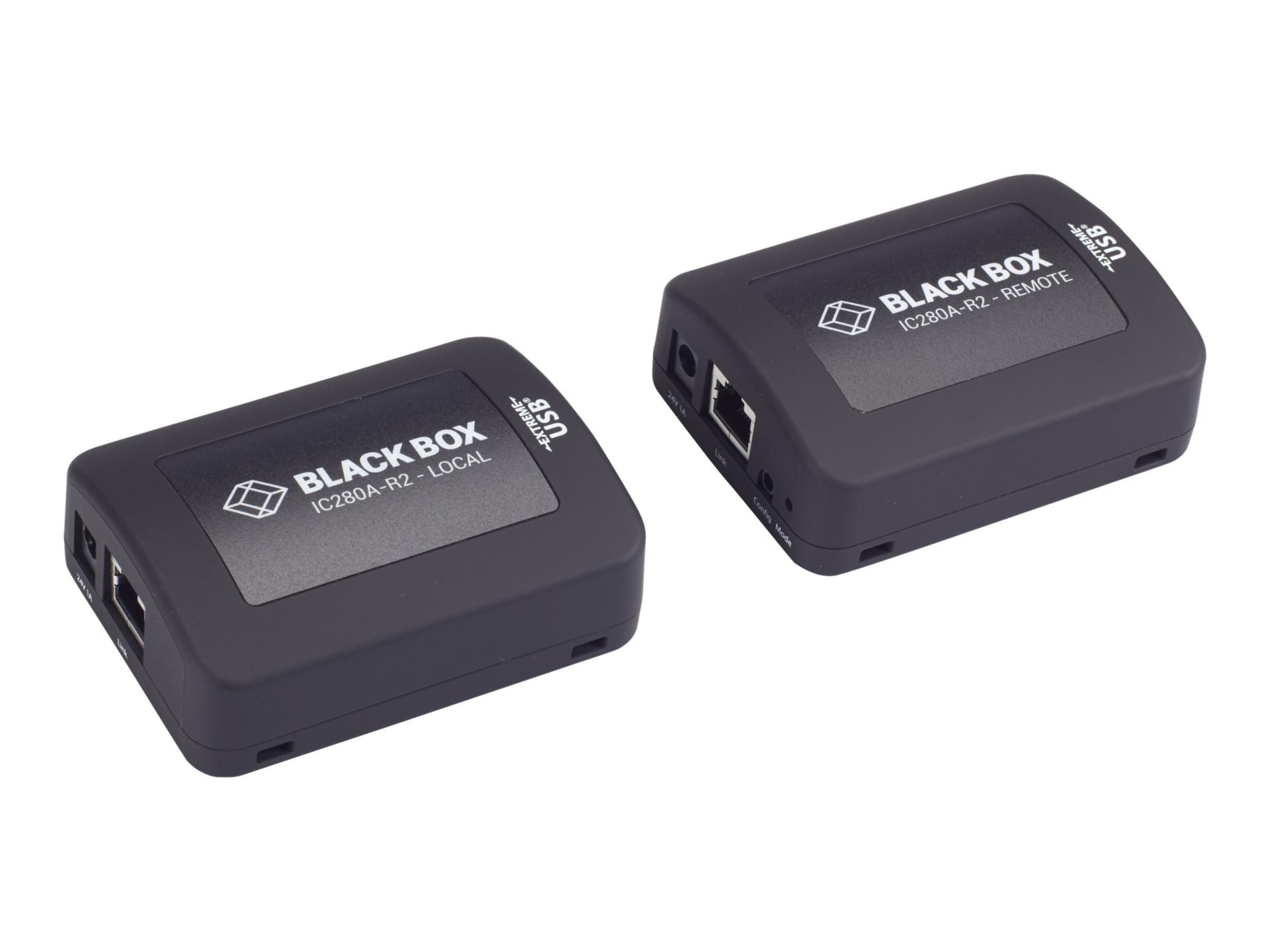 Black Box USB 2.0 Extender CAT5, 1-Port - USB extender - USB 2.0