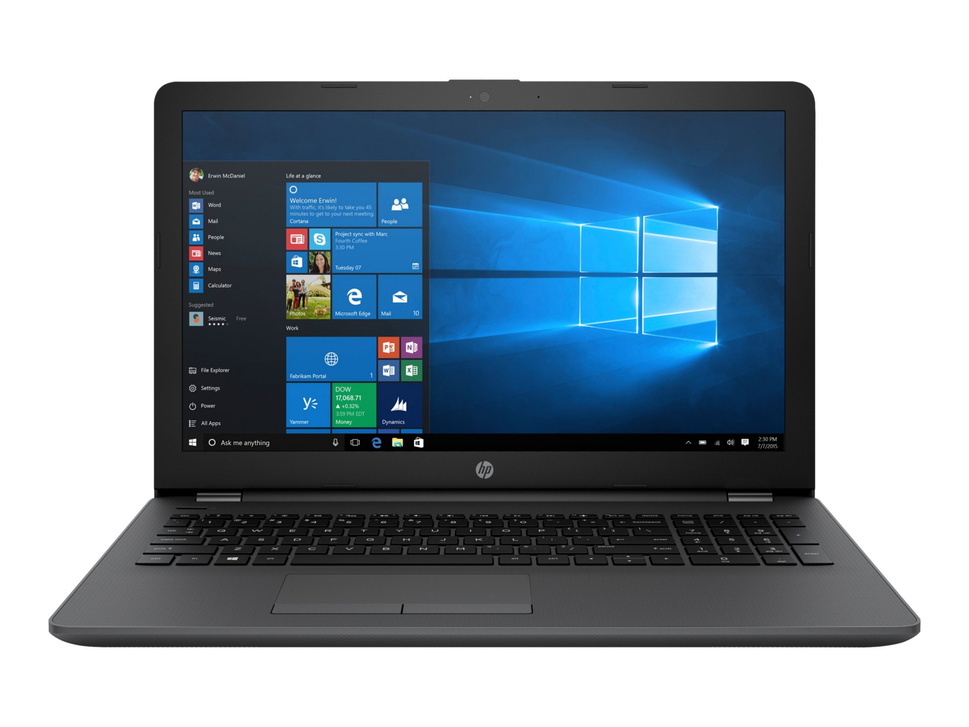 HP 250 G6 - 15.6" - Core i3 6006U - 4 GB RAM - 500 GB HDD - US