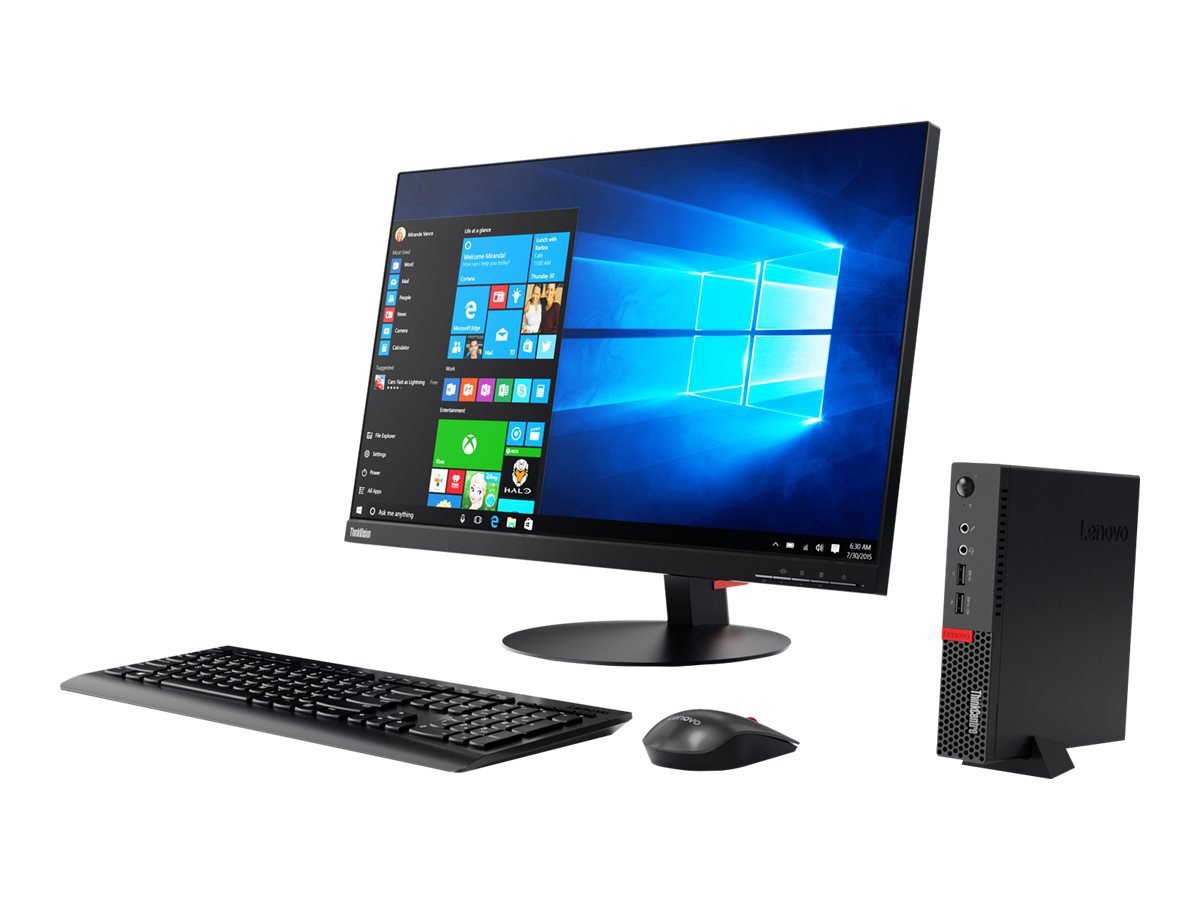 Lenovo ThinkCentre M710q - tiny - Core i7 7700T 2.9 GHz - 8 GB - 256 GB