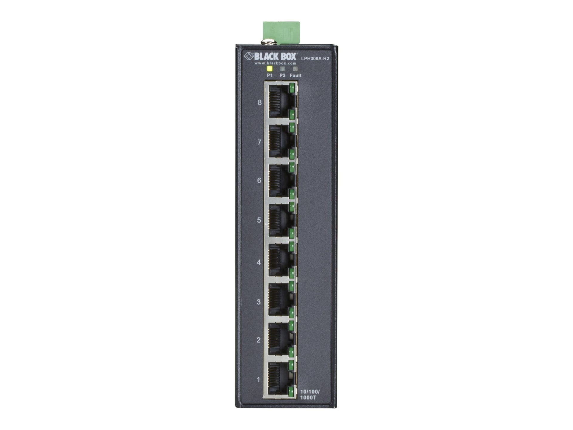 Black Box Industrial - switch - 8 ports - unmanaged - TAA Compliant