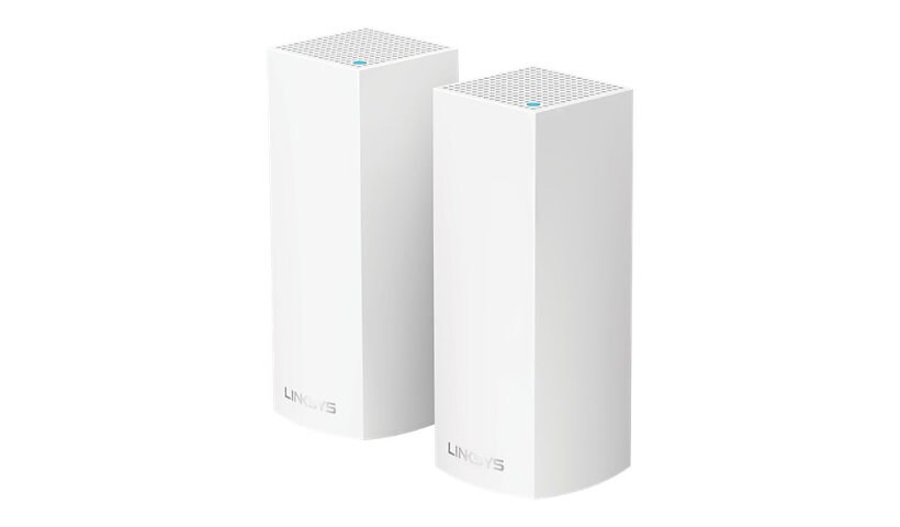 Linksys VELOP Whole Home Mesh Wi-Fi System WHW0302 - Wi-Fi system - Wi-Fi 5 - Bluetooth, Wi-Fi 5 - desktop