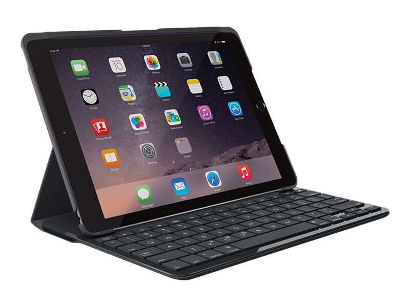 Logitech Slim Folio - keyboard and folio case - for Apple 9.7-inch iPad 5th and 6th Generation