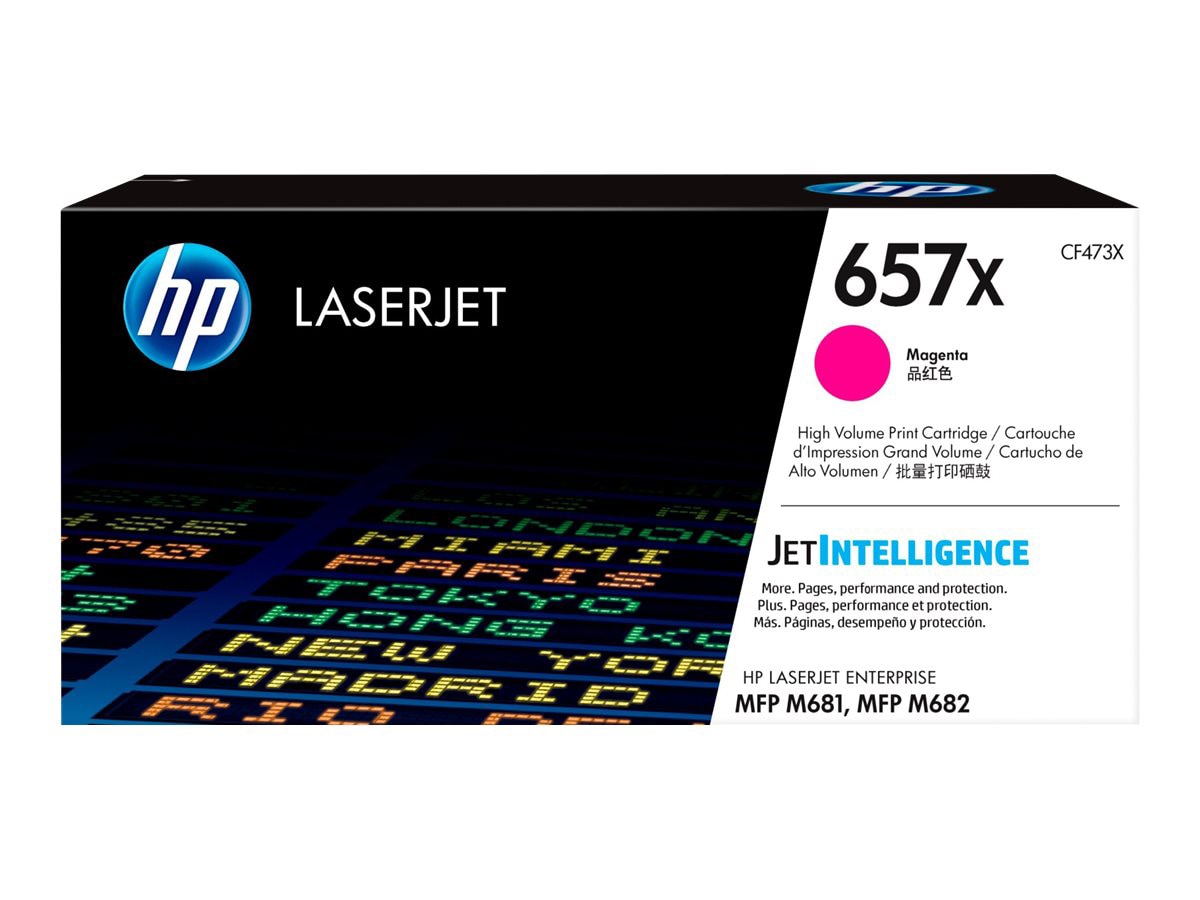 HP 657X (CF473X) Original High Yield Laser Toner Cartridge - Magenta - 1 Ea