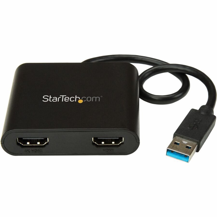 StarTech.com USB 3.0 to Dual HDMI Adapter, 1x 4K & 1x 1080p, External  Graphics Card, USB Type-A Dual Monitor Display - USB32HD2 - Monitor Cables  & Adapters 