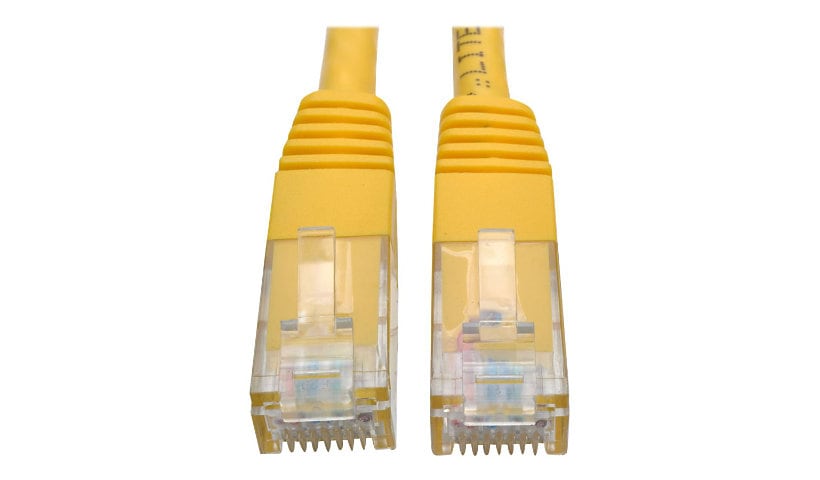 Eaton Tripp Lite Series Cat6 Gigabit Molded (UTP) Ethernet Cable (RJ45 M/M), PoE, Yellow, 5 ft. (1.52 m) - patch cable -