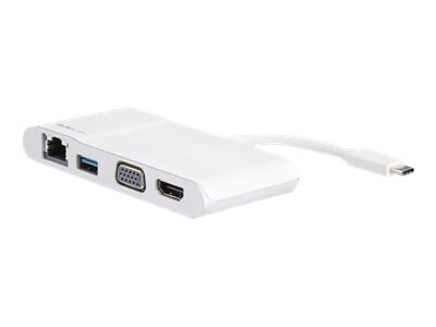 StarTech.com USB-C Multiport Adapter - USB-C to 4K HDMI/VGA - GbE, USB 3.0