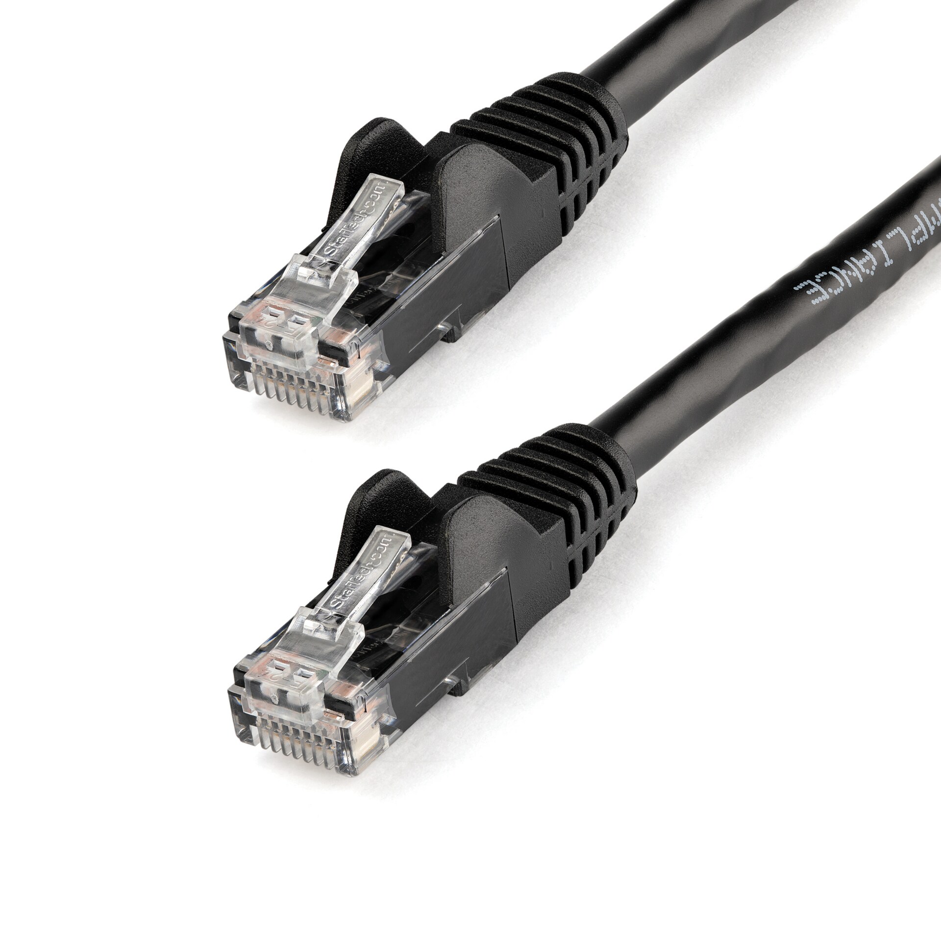 StarTech.com CAT6 Ethernet Cable 4' Black 650MHz CAT 6 Snagless Patch Cord