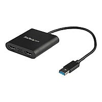 StarTech.com USB to HDMI Display Adapter, External Graphics Card, USB 3.0 Type-A Dual Monitor Adapter, Windows Only