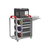 MooreCo Makerspace 3D Printer Cart - Gray