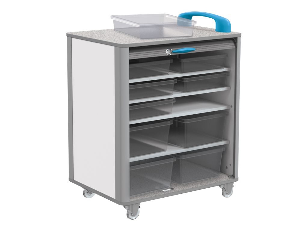 MooreCo Makerspace Mobile Tub Storage Cart larger - cart