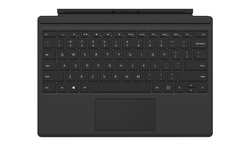 Microsoft Surface Pro Type Cover - Black - French Canadian - Surface Pro 7+