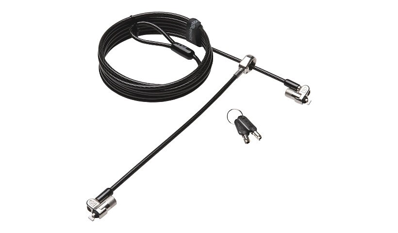 Kensington MicroSaver 2.0 Keyed Twin Laptop Lock security cable