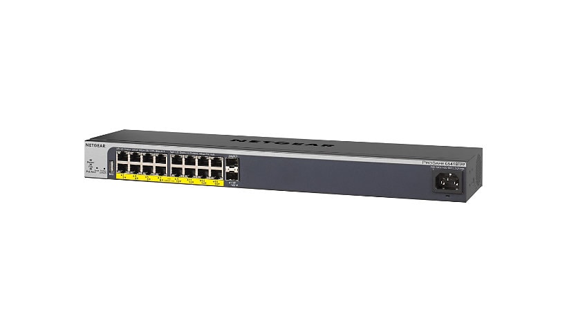 NETGEAR Smart GS418TPP - switch - 16 ports - smart - rack-mountable