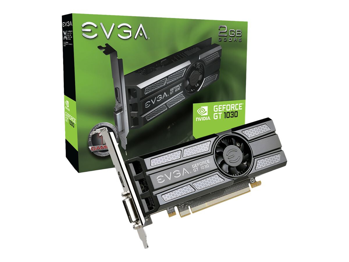 EVGA GeForce GT 1030 - graphics card - GF GT 1030 - 2 GB