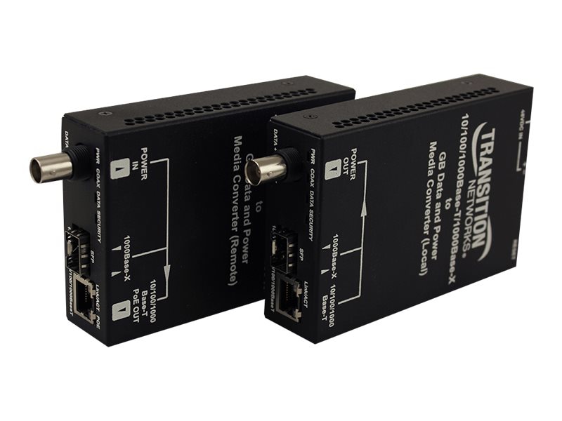 Transition Networks Ethernet Over Coax Extender - media converter - 10Mb LAN, 100Mb LAN, 1GbE