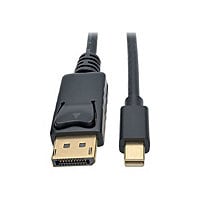 Eaton Tripp Lite Series Mini DisplayPort to DisplayPort Adapter Cable, 4K 60Hz (M/M), DP Latching Connector, Black, 3