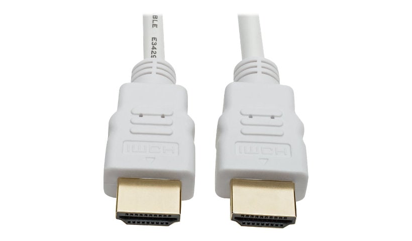 Tripp Lite High-Speed HDMI 4K Cable with Digital Video and Audio, Ultra HD 4K x 2K @ 30 Hz (M/M), White, 16 ft. - HDMI