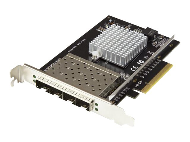 StarTech.com Quad Port 10G SFP+ Network Card - Intel XL710 Converged Adapter PCIe 10 Gigabit Fiber