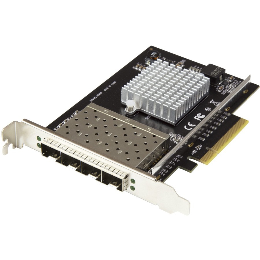 StarTech.com Quad Port 10G SFP+ Network Card - Intel XL710 Converged Adapter PCIe 10 Gigabit Fiber