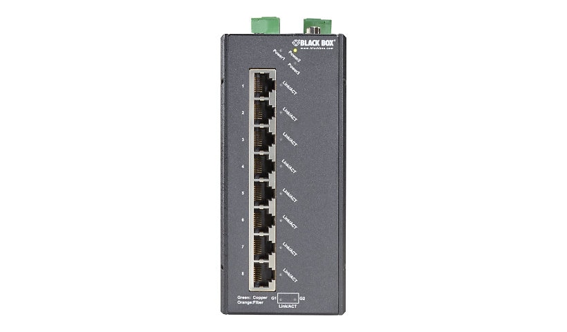 Black Box Hardened Managed Ethernet Switch - switch - 8 ports - managed