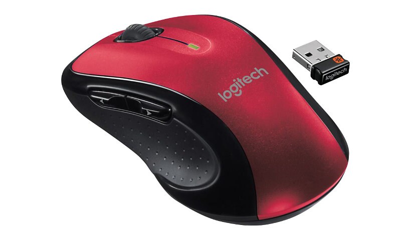 Logitech M510 - mouse - 2.4 GHz - red
