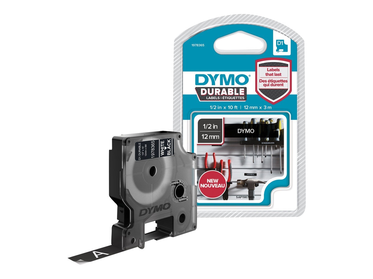 Dymo D1 - label tape - 1 cassette(s) -