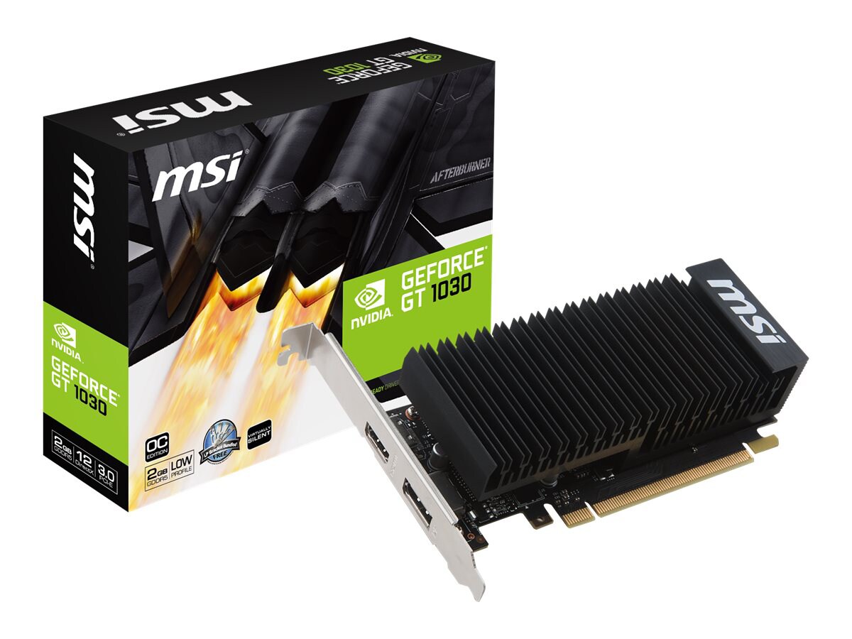 Thumbnail 6 of 7 for MSI GT 1030 2GH LP OC graphics card - GF GT 1030 - 2 GB
