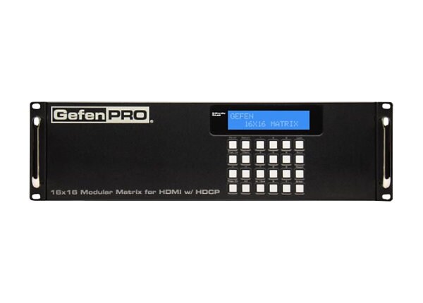 GefenPRO 16 x 16 Modular Matrix for HDMI with HDCP - video/audio switch - rack-mountable