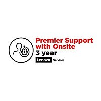 Lenovo Onsite + Premier Support - extended service agreement - 3 years - on