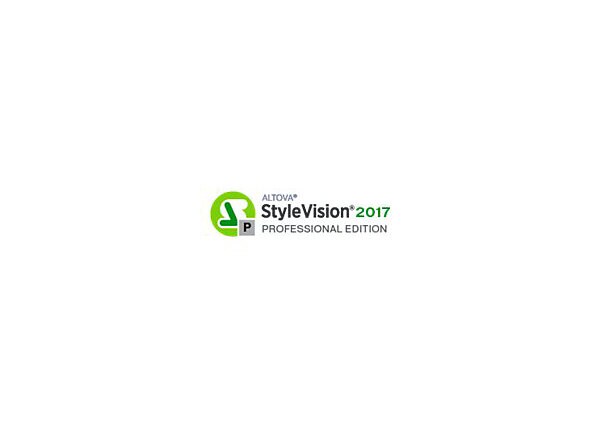 Altova StyleVision 2017 Professional Edition - license - 1 concurrent user