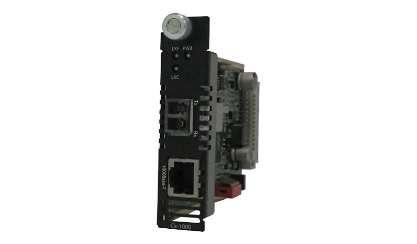 Perle CM-1000-S2LC10 - fiber media converter - GigE