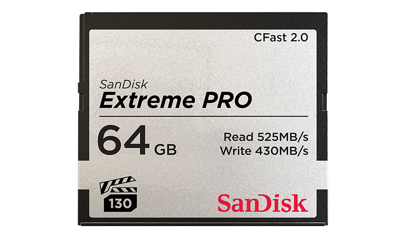 SanDisk Extreme Pro - carte mémoire flash - 64 Go - CFast 2.0
