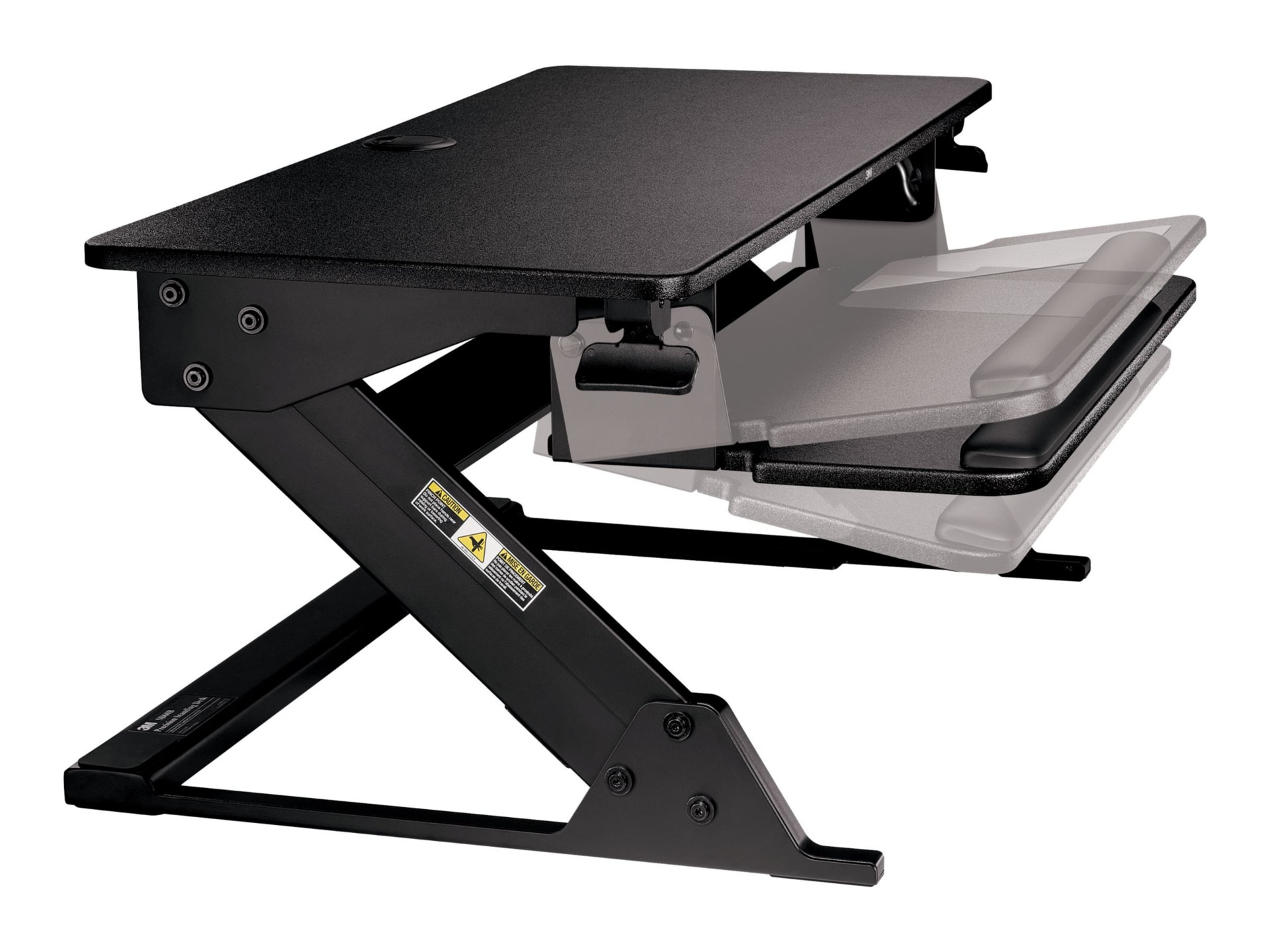 Thumbnail 3 of 5 for 3M Precision - standing desk converter - rectangular - black
