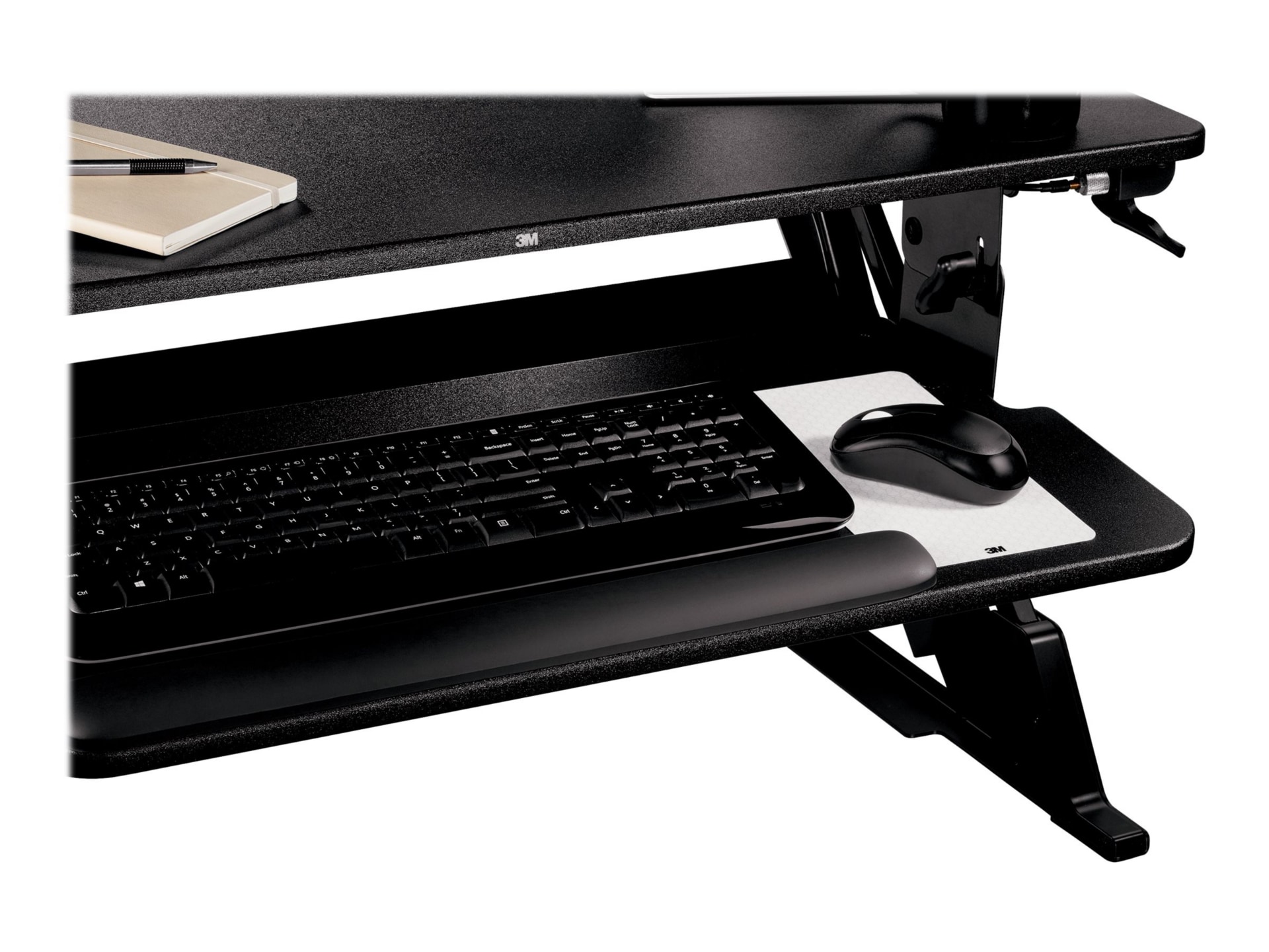 Thumbnail 5 of 5 for 3M Precision - standing desk converter - rectangular - black