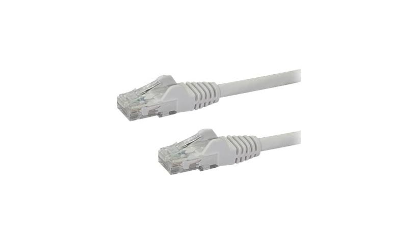 StarTech.com CAT6 Ethernet Cable 1' White 650MHz CAT 6 Snagless Patch Cord