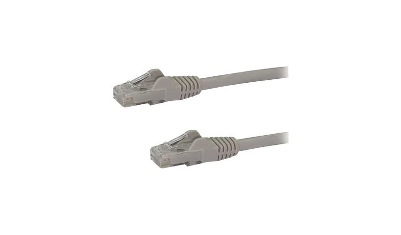 StarTech.com CAT6 Ethernet Cable 10' Gray 650MHz CAT 6 Snagless Patch Cord